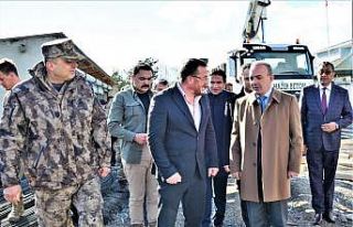 Damal İlçe Emniyet Amirliği polis lojmanının...