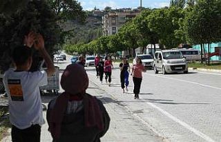 Darende’de öğrenciler madalya için ter döktü