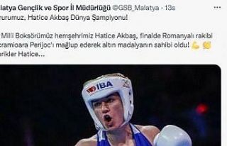 Dünya Şampiyonu olan Malatyalı sporcuya tebrik...