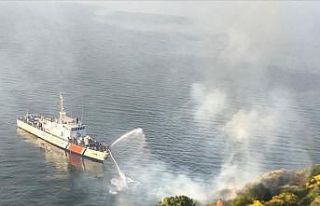 Edincik’te makilik alan yandı