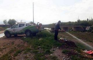 Elazığ’da ilaçlama çalışmaları bayramda da...