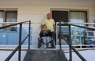 Engelli rampası ile hayatı kolaylaştı