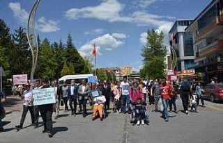 Engellilerden farkındalık yürüyüşü