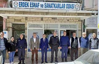 Erdek Kaymakamı Atasoy’dan esnaf odalarına ziyaret