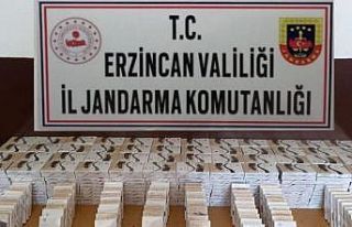Erzincan’da 560 paket kaçak sigara ele geçirildi
