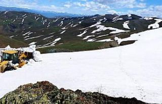 Erzincan’da mayıs ayında karla mücadele