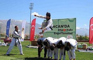 Erzincan’da “spor aşkı engel tanımaz”