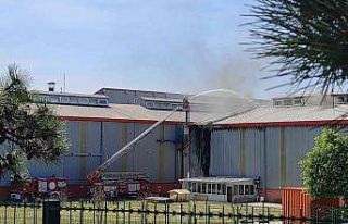 Fabrikada çıkan yangın korkuttu