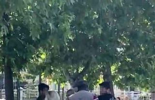 Fotoğrafını çeken şahsa önce tükürdü sonra...