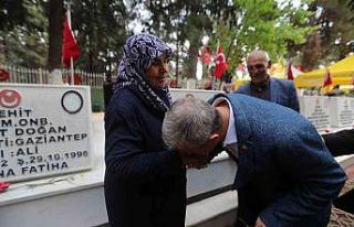 Gazi kentte şehitler unutulmadı
