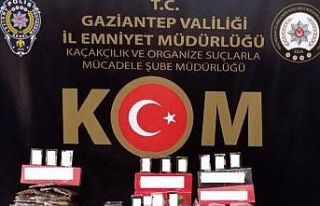 Gaziantep’te 134 kilogram kaçak nargile tütünü...