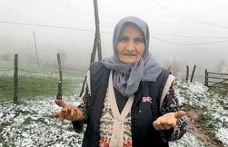 Giresun yaylalarında Mayıs’ta kar sürprizi