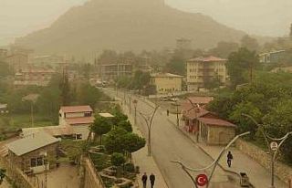 Hakkari’yi toz bulutu sardı