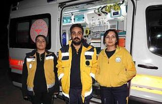 Hasta yakınları ambulansı kaçırmak istedi