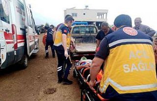 Hayvan otlatırken kayalıklardan düşen çoban yaralandı