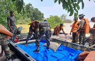 Hindistan’ın Assam eyaletindeki selde ölü sayısı...