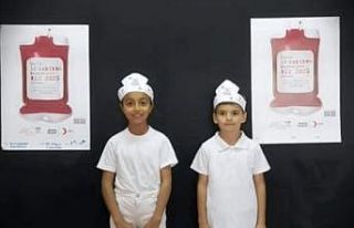 İlkokul öğrencilerinden kan bağışına klipli...