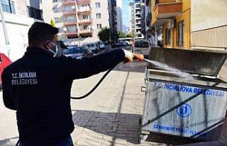 İncirliova’da ilaçlama çalışmaları sürüyor