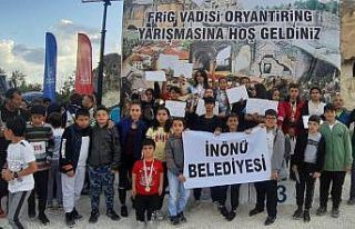 İnönü Belediyesi Oryantiring Takımı madalyalara...