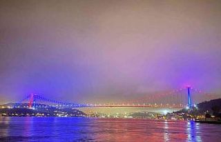 İstanbul’da köprüler Trabzonspor’un renkleriyle...