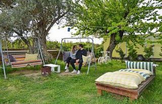 İzmir’deki kamp alanlarında bayram yoğunluğu