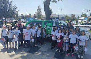 Jandarmadan öğrencilere çevre bilinci eğitimi