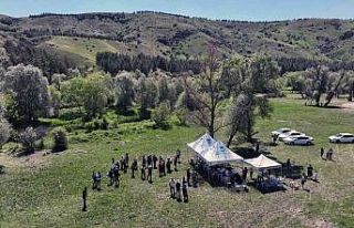 Karaköy Mesire Alanı’ndaki endemik araştırmasında...