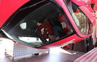 Kaza anını simülasyon aracında yaşadılar