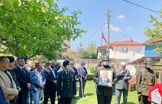 Kıbrıs gazisi askeri törenle son yolculuğuna uğurlandı