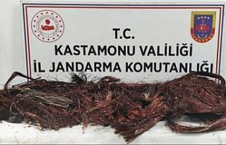 Kilolarca bakır kabloyu çalarak satan şahıs yakayı...