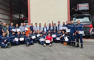 Konya İtfaiyesi’nden Filistinli itfaiyecilere eğitim