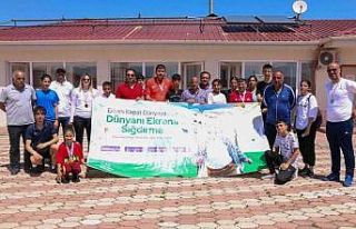 Koşarak teknoloji bağımlılığına dikkat çektiler