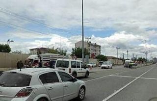 Koyun yüklü kamyonet Emniyet Müdürlüğünden...