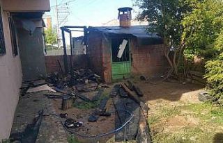 Kulübe yangını binaya da sıçradı