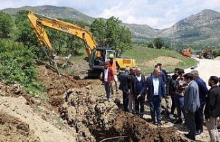 Lice içme suyu ve kanalizasyon projesinde çalışmalar...