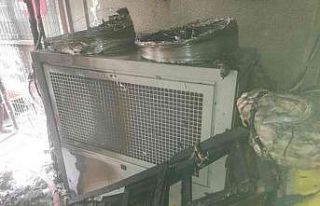 Market deposundaki yangın söndürüldü