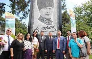 Marmaris’te 25 bin taştan oluşan Atatürk mozaik...