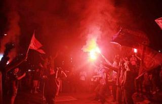 Marmaris’te Trabzonspor şampiyonluğu konvoylar...