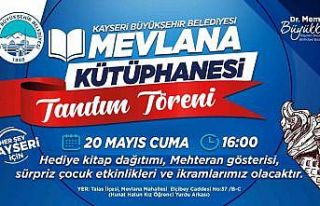 Mevlana Kütüphanesi’nin tanıtımı için sürpriz...