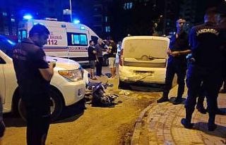 Motosiklete çarpan Rus turist fren yerine gaza bastı