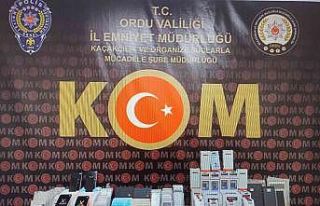 Ordu’da kacak cep telefonu ve elektronik ürünlere...