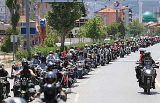Pamukkale’de 600 motosikletli şölen oluşturdu
