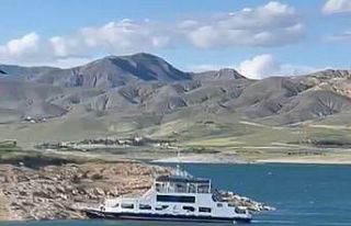 Pertek’te fırtına feribotu sürükledi