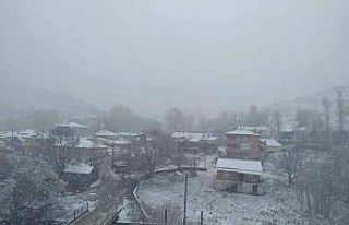 Pülümür ilçesine mayıs ayında kar yağdı