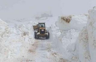 Rize’de Mayıs ayında karla mücadele çalışmaları...