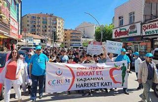 Sağlıklı yaşam için yürüdüler