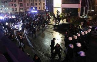 Şampiyonluk kutlamalarında gergin anlar
