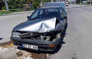 Samsun’da hemzemin geçitte trafik kazası