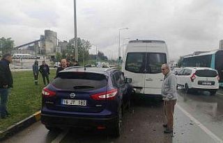 Samsun’da kırmızı ışıkta zincirleme kaza:...