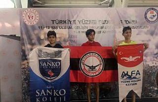 Sanko okullarının yüzme başarısı